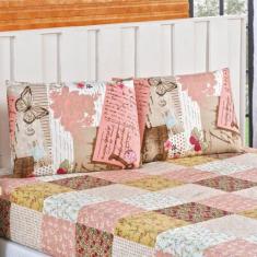 Jogo de Cama Bouti Microfibra Casal Queen 3 Peças Estampado - Bia Enxo
