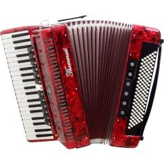 Acordeon 120 Baixos 41 Teclas TA 12020 Vermelho Thommasi