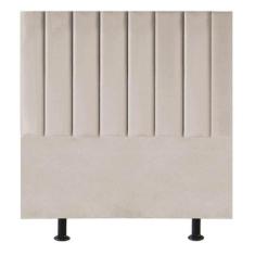 Cabeceira Estofada Cama Box Casal 140 cm Karla Suede - Tatite Decor, B