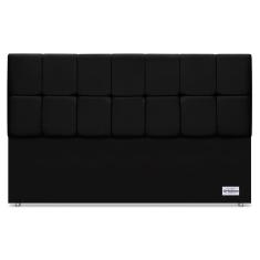 Cabeceira Piave Veluto Preto Sup King (12x195x125) - Ortobom