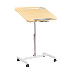 Mesa de suporte para laptop com altura ajustável e inclinada (28-42 polegadas) com rodas, estação de trabalho com rodas, mesa portátil para laptop móvel para escritório em casa (cor: D, tamanho: 70 *