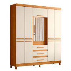 Guarda Roupa Fusion Casal 8 Portas com Espelho Albatroz Moveis