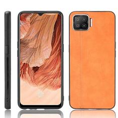 Capa adequada para Oppo F17, capa de celular estilo couro, proteção robusta 360° protege seu telefone capa de cor retrô para Oppo F17