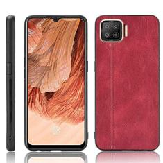 Capa adequada para Oppo F17, capa de celular estilo couro, proteção robusta 360° protege seu telefone capa de cor retrô para Oppo F17