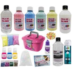 Kit Para Fazer Slime Colas Coloridas Especiais Barato - Ine Slime, Mal