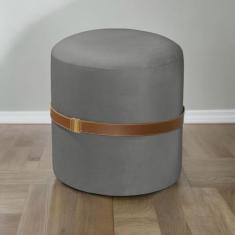 Banqueta Puff Berlim Aveludado Minimalista em Alto Padrão - TB ECOMMER