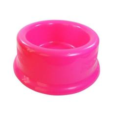 Comedouro Furacão Pet Plástico Rosa - 350ml