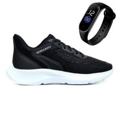 Tênis  Esporte Adventure Com Cardarço Ajustável + Relógio Masculino Di