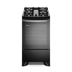 Fogão 4 bocas Electrolux Preto Efficient Mesa de Vidro, PerfectCook e Tripla Chama (FE4GP) Bivolt