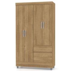 Guarda Roupa Solteiro Ideal Plus 4 Portas Nature Vr