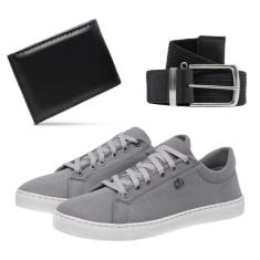 Tênis Masculino Casual Confortável + Cinto e Carteira Social - Bless A
