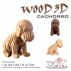 Quebra cabeça 3d cachorro decoração ornamento enfeite - INDÚSTRIA FENI