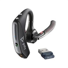 Headset Bluetooth Voyager 5200 USB Bluetooth BT70 7K2F3AA Poly, Preto