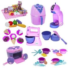 Kit Confeitaria Infantil Eletro Fogão Comida Batedeira 65pç - Altimar