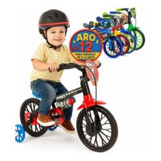 Bicicleta Infantil Aro 12 Nathor Mechanic Quadro Em Aço Carbono com ro