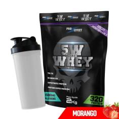 Kit Whey Protein Dark Insane 2Kg + Coqueteleira 600ml - Pro Effect-Unissex