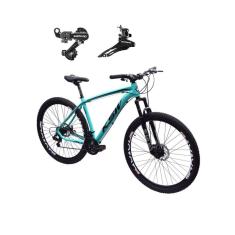 Bicicleta Aro 29 Ksw Xlt Alumínio 21v Freios Hidráulicos Câmbios Shimano Garfo Suspensão - Azul