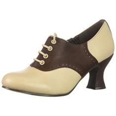 Ellie Shoes Sapato Oxford feminino 253-peggy, Marrom, 8