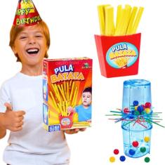 Kit 2 jogos de tabuleiro infantil educativos pedagogicos Tira Vareta Tubo Pega Varetas Art Brink + Jogo Pula Batata dia das crianças presente brinquedo criança 5 anos menino menina