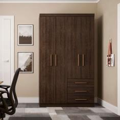 guarda-roupa solteiro advantage 4 pt 3 gv capuccino wood