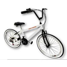 Bicicleta aro 26 mtb selim 2 molas conforto 18 marchas