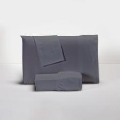 Jogo de Cama 400 Fios Percal Liso Clean Toque 100% Suave - DECORALAR, 