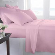 03 Jogos Cama Casal Lençol 4 Peças Padrão C/ 0,30 Cm Alt Algodão - Sim