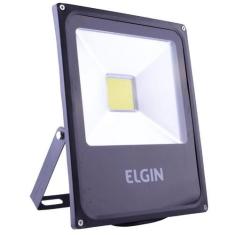 Refletor elgin power led 30w preta sem sensor bivolt