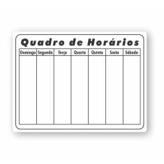 Quadro Planejamento Mensal - Planner - Horario 02