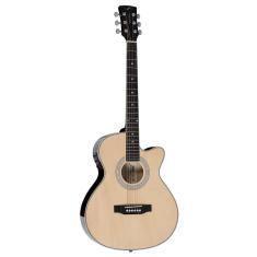Violão Elétrico Vogga Vce330Nt Mini-Jumbo Aço Natural