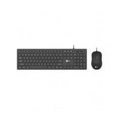 Kit Teclado E Mouse Com Fio Cm102 Preto Lecoo