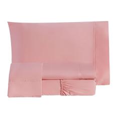 Jogo Cama Lençol Essencial Queen 200 Fios 4 Peças Rosê
