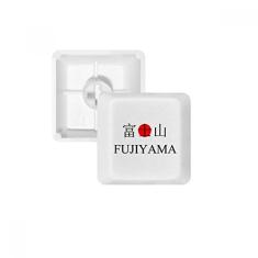 Yama Japanese City Name Red Sun Flag Keycap Teclado mecânico PBT Gaming Upgrade Kit