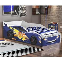 Cama Infantil Carro Azul/branco