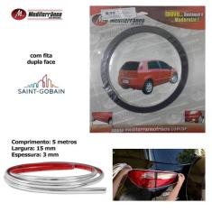 Friso Lateral Cromado Universal Flexivel 15mm 5 Metros - Mediterrâneo
