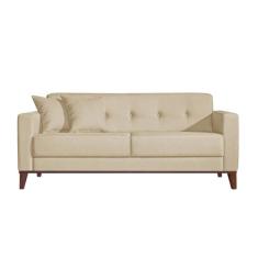 Sofá 2 lugares Kivik Poliéster Botonê Bege - Keva
