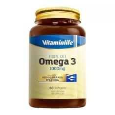 Óleo De Peixe - Omega 3 1000 Mg - 60 Caps, Vitaminlife