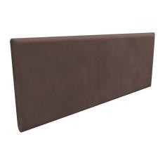 Cabeceira Painel Clean Box Casal 140cm Suede Marrom D'Rossi