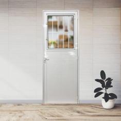 Porta Social Lambril de Alumínio 210 X 90cm Linha 25 Esquadrias Bergam