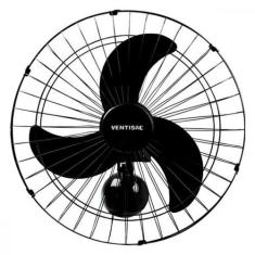 Ventilador Parede Ventisol 50Cm Preto Bivolt 200W 538, Preto, Bivolt