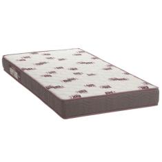 Colchão Solteiro Ortobom D28 Light 14x 188x 88 cm Branco/Bordô, Soltei