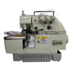Máquina de costura Overlock Industrial BC73,Direct Drive,1 agulha,parada de agulha,6000PPM - Bracob