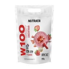 Whey Protein W100 Nutrata 900g Refil-Masculino