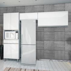 Cozinha Compacta 3 Peças Batrol Top Class Branco Branco