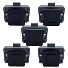 MTSmart Fechaduras de armário de metal para trailer, botão de pressão de metal, trava quadrada para trailer, trailer, caminhão, caravana, iate, barco, marinha, puxador de armário de trailer, travas de