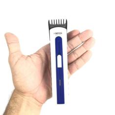 Máquina Aparador Cabelo Pelos Recarregável Azul Nhc-3915 - Nova, Bivol