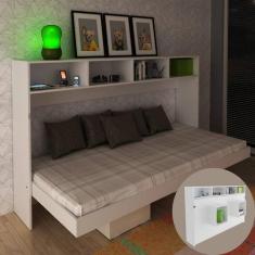 Cama Articulada Horizontal de Solteiro com 6 Nichos CM8020 Branca Tecn