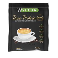 Rice Protein Premium 50g Sache Sabor Capuccino WVegan Vegano Proteina de Arroz
