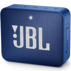 Caixa de Som JBL GO 2 Azul Blue À Prova D`água IPX7 Bluetooth Com Microfone Viva-Voz JBLGO2BLU
