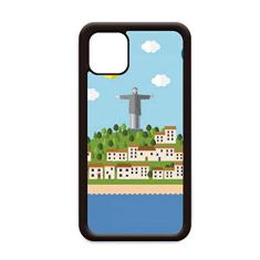 Capa Mount Corcovado Fire Balloon Brasil para iPhone 12 Pro Max para Apple Mini Mobile Case